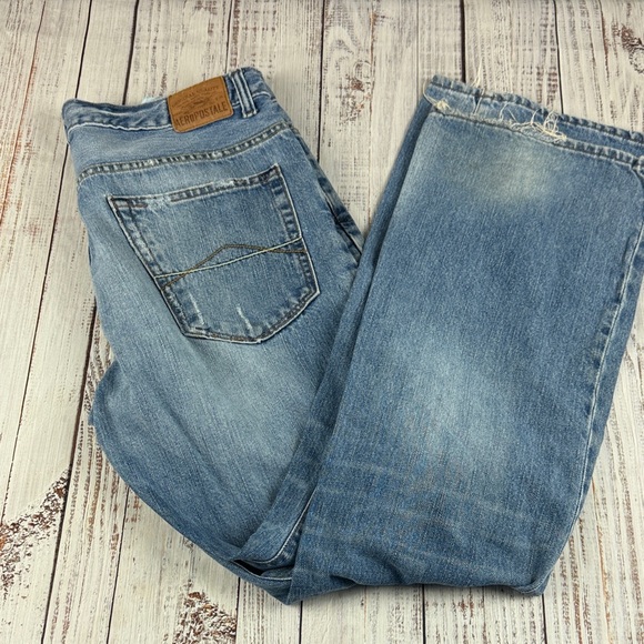 Aeropostale "DRIGGS" Slim bootcut blue jeans  Size 36 X 34 - Picture 11 of 12